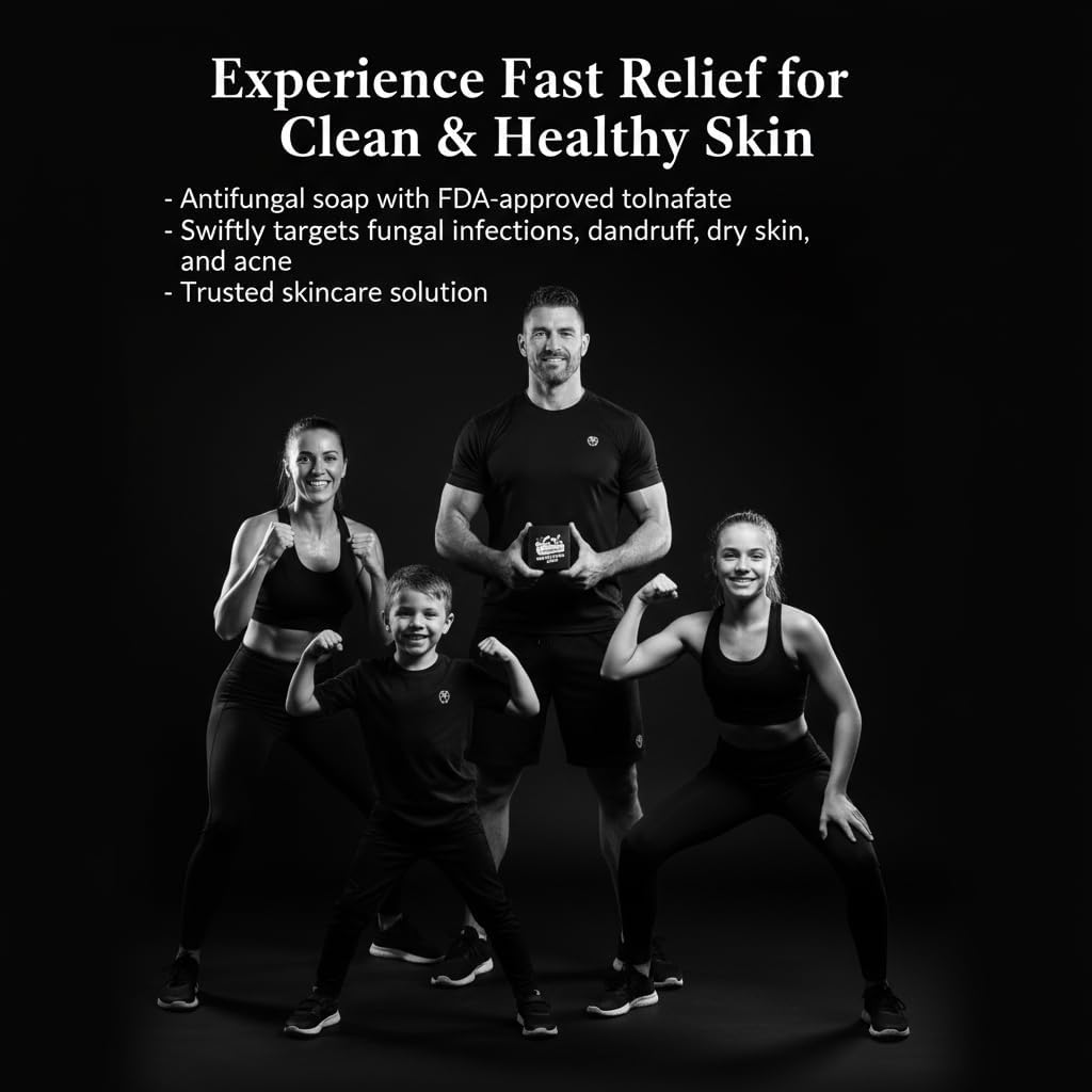 BJJ Defense Soap – Natural Antifungal & Antibacterial Soap with Tolnaftate, Peppermint, Eucalyptus & Tea Tree Oil