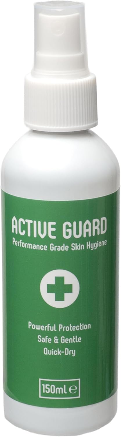 Roll Safe Active Guard Skin Hygiene Spray – Hypochlorous Acid Skin Cleanser for BJJ, MMA, Wrestling, Grappling – Quick Dry, Non Sting, Fragrance Free, pH Balanced – 150ml
