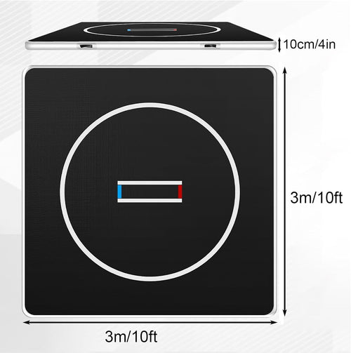 10x10 ft Inflatable Wrestling Mat, 4 Inch Thick Tumbling Mat with Electric Pump, Portable Wrestling Mats for Home Use, for BJJ Boxing Cheerleading Yoga Gymnastics