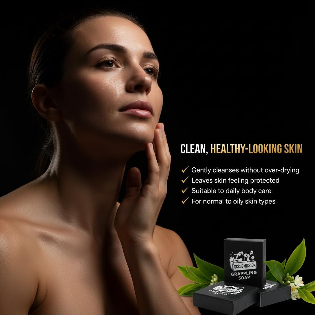 BJJ Defense Soap – Natural Antifungal & Antibacterial Soap with Tolnaftate, Peppermint, Eucalyptus & Tea Tree Oil