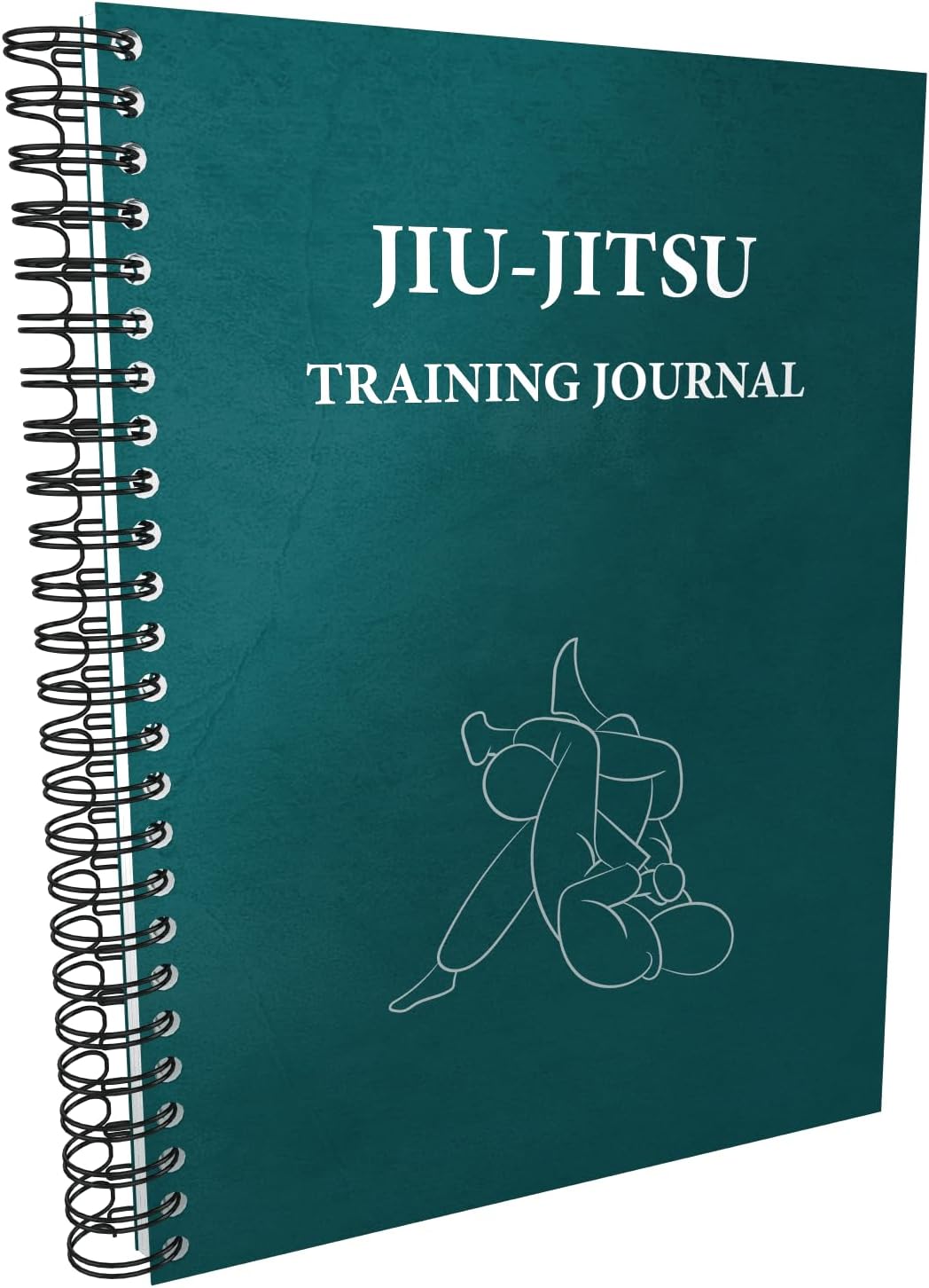 Jiu-Jitsu Training Journal - Brazilian Jiu-Jitsu Gift for BJJ Fanatics. A5 Spiral Bound Notebook to Log Techniques & Rolling Notes