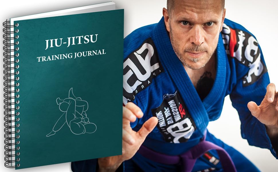 Jiu-Jitsu Training Journal - Brazilian Jiu-Jitsu Gift for BJJ Fanatics. A5 Spiral Bound Notebook to Log Techniques & Rolling Notes