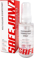 SafeJawz Anti-Microbial Disinfectant Cleaner and Freshener Spray for All Sports Gum Shields, Mouth Pieces and Mouthguards - 50ml Bottle
